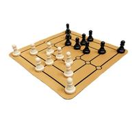 Gioco di scacchi - Set da scrivania in legno | 24 cm da viaggio | Per oltre 4 anni | Bambini adulti principianti, professionisti, casa, feste, vacanze, portatile
