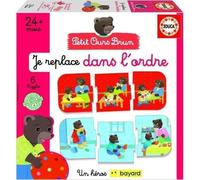 Gioco di Sequenze Logiche Educa Petit Ours Brun - 6 Puzzle da 3 Pezzi