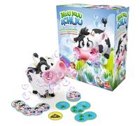 Muu muu achuu, gioco in scatola per bambini e bambine dai 4 anni in su, simpatica mucca che fa le bolle, con suoni e starnuto