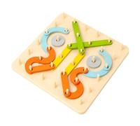 Gioco di tabella della caviglia abbinato dei colori, carta PEG abbinata ai colori,Giocattolo in legno colorato | Forniture scolastiche per ragazze ragazzi dai 3 anni in su, attività di apprendistato