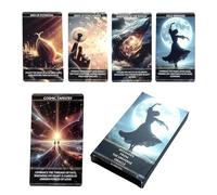 Gioco di tarocchi per principianti: carte compatte di divinazione, riferimento di significato, set leggero di conoscenza meditazione, eventi sociali, riunioni di viaggio Adolesc