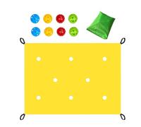 Gioco di Team Building con Telo Bucato 85 x 57 pollici - Giochi di Team Building Divertenti e Apprenditivi per il Lavoro con 8 Palline per Attività di Gruppo, Formazione Aziendale Divertente e Giochi