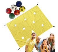 Gioco Di Team Building Tarp Con Fori per Apprendimento di Gruppo,Gioco Educativo E Giocoso per Aziende | Sportiva per Eventi Scuola, Parchi, Palestra E Giardino