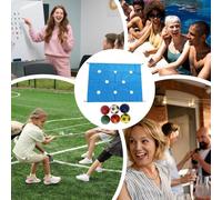 Gioco Di Teamwork E Apprendimento Di Gruppo Con Telo Forato,Giochi Divertenti per Rafforzare il Team sul Lavoro - Sportiva Per Team Building In Raduni Scuola Palestra Giardino