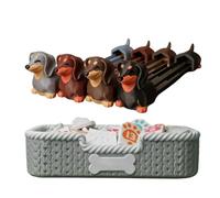 Gioco Di Tessere Mahjong,Giocattolo Interattivo Strategico Stampato in 3D,Con Supporto A Forma Di Cane E Scatola Portaoggetti Per Gioco Mahjong Digitale | per Bambini Adulti Donne Famiglie Feste Viagg