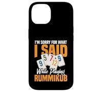Gioco di tessere Rummikub Player I Am Sorry King Rummikub Custodia per iPhone 14