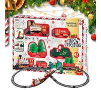 Gioco di treno elettrico, giocattolo per feste con luci e suoni, treno dell'albero di Natale, per interazione padre-figlio, gioco per bambini e ragazze, asilo, decorazione della casa, feste, festival
