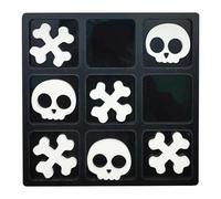 Gioco di tris e croci, gioco Ti-c Ta-c Toe di Halloween, giochi da tavolo per famiglie, giochi da tavolo divertenti Xo Chess per viaggi, giochi da tavolo decorativi di Halloween, giocattoli da tavolo