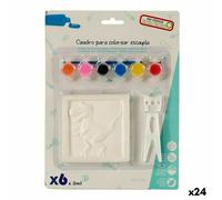 Gioco Dipingi e Colora Pincello 2 x 29 x 22 cm Quadro [24 Unità]