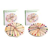 Gioco Districante Della Corda - Puzzle Board Con Nodi Di Corda In Legno | Giocattolo Logico Rompicapo Per Bambini Ragazze Ragazzi | Sviluppo Delle Abilità Motorie Interazione Genitore-figlio