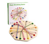 Gioco Districante Della Corda - Puzzle Board Con Nodi Di Corda In Legno | Giocattolo Logico Rompicapo Per Bambini Ragazze Ragazzi | Sviluppo Delle Abilità Motorie Interazione Genitore-figlio
