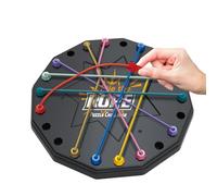 Gioco districato dalla corda, gioco di puzzle di corda intrecciata,Gioco da tavolo colorato Twisted Corda Challenge - Soluzione di corde Central Brain Teaser, Attività di rafforzamento del cervello