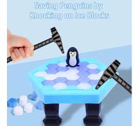 Gioco divertente per bambini di rompere i blocchi di ghiaccio per salvare il pinguino, esercita il pensiero logico e la coordinazione mano-occhio, giocattolo educativo, set di giocattoli interattivi e