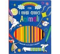 Gioco e coloro con i miei amici animali. Pennarelli con la punta a pennello! Ediz. illustrata. Con gadget