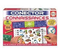 Gioco Educa Connector Connaissances 352 Domande 8 Schede Illustrate Indicatori Luminosi per Bambini 4+