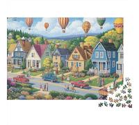 Gioco educativo "Beautiful Houses" molto divertente, estremamente difficile da completare, adatto per l'intrattenimento in famiglia, 300 pezzi (40x28 cm)