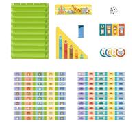 Gioco educativo Checker | Gioco da tavolo per l'apprendimento dei numeri | Giocattoli educativi Attività strategiche per intrattenimento Ragazze Bambini Ragazzi Educazione Scuola Aula Casa