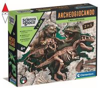 ARCHEOGIOCANDO T-REX E SMILODONTE 2 IN 1 19394 CLEMENTONI