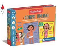 GIOCO EDUCATIVO CLEMENTONI MONTESSORI IL CORPO UMANO