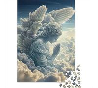 Gioco Educativo da 1000 Pezzi Angelo tra le Nuvole: Ali d'Angelo a Forma di Nuvole per Adulti Adolescenti Cartone Premium 100% Riciclato 38x26cm/1000 pezzi