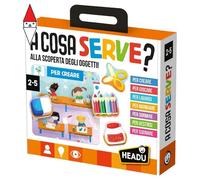 Headu - A Cosa Serve - Alla Scoperta degli Oggetti, Gioco Educativo Bambini 2-5 anni, Made in Italy