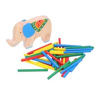 Gioco Educativo in Legno, Puzzle a Blocchi Elefanti Impilabili Colorati, Giocattolo per Sviluppo Cognitivo Bambini - Sicuro Ed Ecologico, Sviluppo Coordinazione Occhio - Mano e
