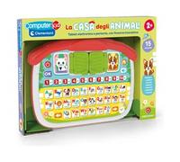 Clementoni - Computer Kid La Casa degli Animali, Gioco Educativo Bambini 2-4 Anni, 16 attività, Impara Lettere Numeri Animali Habitat e Musica, con Finestra Interattiva, Lingua Italiana, 16490