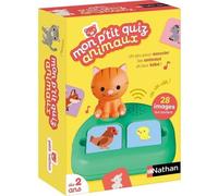 Gioco Educativo Mon P'tit Quiz Animale Nathan - Associazione Visiva e Sonora Dai 2 Anni