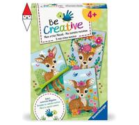 Ravensburger - Be Creative Midi: Il mio Primo Mosaico Dolce Cerbiatto, Gioco Creativo Fai-da-te, Lavoretti Creativi, Modella e Dipingi in Gesso, Idea Regalo Bambino e Bambina 4+ Anni