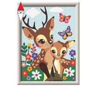Ravensburger - Creart Serie D Adorabili Cerbiatti | Kit Pittura Bambini | Dipingere con I Numeri Include Tutto Il Necessario | Giochi Bambini 9 Anni O più | Creart 9 Anni