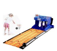Gioco elettronico da bowling con reset automatico, console for sport con palla da interno con tabellone segnapunti a LED con effetto sonoro di simulazione, for bambini e adulti(2m/6ft)