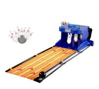 Gioco elettronico da Bowling for Divertimento al Chiuso, Ritorno Automatico della Palla con Effetti sonori e Luminosi, tabellone segnapunti LED interattivo for 1 o 2 Giocatori(2m/6ft)