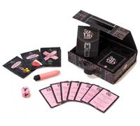 Gioco erotico per coppia kit con mini vibratore lubrificante stimolante carte