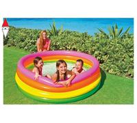 GIOCO ESTIVO INTEX (GONFIABILE) PISCINA 4 ANELLI ARCOBALENO CM 168X46