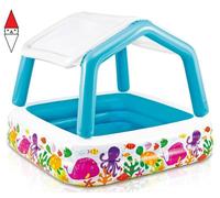 GIOCO ESTIVO INTEX (GONFIABILE) PISCINA ACQUARIO PARASOLE CM 157X157X122