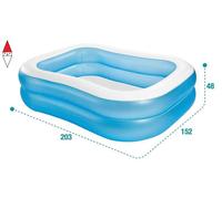 GIOCO ESTIVO INTEX (GONFIABILE) PISCINA FAMILY CM 203X152X48