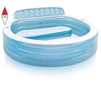 GIOCO ESTIVO INTEX (GONFIABILE) PISCINA FAMILY CON POLTRONA CM 229X218X79
