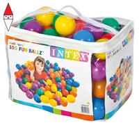GIOCO ESTIVO INTEX (GONFIABILE) SET 100 PALLINE CM.8 I.6