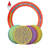 Waboba Backnine, disco nomadic golf/frisbee lancio bersaglio volante, portatile all'aperto giardino spiaggia set con 4 dischi Wingman, 1 anello, segnapunti e custodia per il trasporto, taglia unica