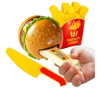 Gioco Fast Food - Gioco Educativo Simulato Con Hamburger Patatine E Cibo Finto - Set Di Con Cucina Finti | per Ragazzi Ragazze Bambini in Età Prescolare Asilo Neonato