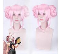 Gioco Fate Grand Order Tamamo No Mae Parrucche Cosplay Capelli sintetici rosa Festa di Halloween Fgotamamo Nessuna parrucca Mae con doppia coda di cavallo