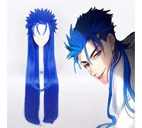 Gioco Fate Grande ordine Parrucche Cosplay Cu Chulainn Parrucca per capelli Cosplay Parrucca sintetica resistente al calore Festa di Carnevale di Halloween