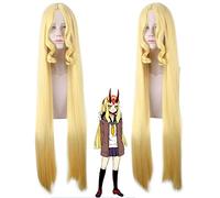 Gioco Fgo Fate Grand Order Cosplay Parrucche Ibaraki Douji Parrucca 100 Cm Giallo Capelli Sintetici Halloween Cosplay Ibaraki Parrucca + Berretto Parrucca Fate Grand Order Wig Pl-232