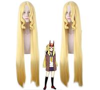 Gioco FGO Fate Grand Order Parrucche Cosplay Ibaraki Parrucca Douji 100 cm Capelli sintetici gialli Halloween Cosplay Ibaraki parrucca + cappuccio parrucca Fate Grand Order Parrucca PL-232