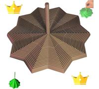 Gioco Fidget, Giocattolo Antistress, Stella Sensoriale Estensibile Stampata in 3D, Spirale Tourbillonnante, Anti Ansia e Stress, Cadeau Noël et Anniversaire per Bambini e Adulti (Marrone)