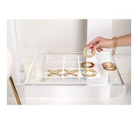 Gioco Fila 3 Tic Tac Toe game IN cristallo acrilico dimensioni 35x45x h 6 cm , spessore 5 mm Oro oro