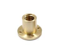 gioco filettato Vite di comando Dado flangiato in ottone T10 T16 T18 T20 T24 T25 T30 T40 Mano destra Mano sinistra Vite trapezoidale Asta Dado di supporto vite trapezoidale (Color : Left Thread, Siz