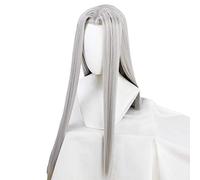 Gioco Final Fantasy Sephiroth Parrucca Cosplay Ff7 Cosplay Parrucche lunghe da uomo dritte in argento Capelli sintetici resistenti al calore