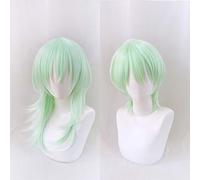 Gioco Fire Emblem ThreeHouses Parrucche Cosplay Byleth Beleth Parrucca Cosplay Resistente al calore Parrucca sintetica Corto Verde Lisci Capelli anime