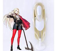Gioco Fire Emblem ThreeHouses Parrucche Cosplay Edelgard Von Fresberg Parrucca Cosplay Resistente al calore Sintetico Capelli lunghi Capelli